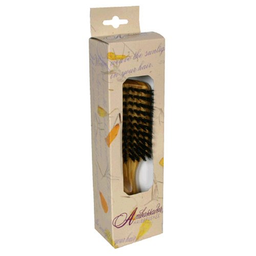Ambassador Hairbrush, Olivewood Men's Brush, 1 Hairbrush