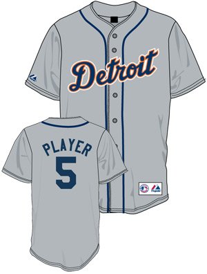 Magglio Ordonez Jersey: Detroit Tigers Adult AWAY Grey #30