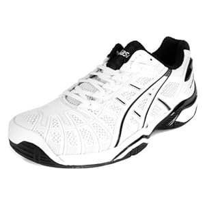 Asics - Mens Tennis Gel-Resolution 3 Shoes In Wht/Onyx/Lightning, Size: 9.5 D(M) US Mens, Color: Wht/Onyx/Lightning