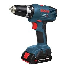 Bosch DDB180-02 18-Volt Lithium-Ion 3/8-Inch Cordless Drill/Driver Kit with 2 Batteries, Charger and Case