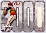 Nolan Ryan 2000 Fleer 3000 Club Die Cut Game Worn Jersey Serial #010/780