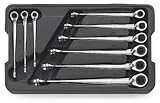 GearWrench 85398 9 Piece Reversible X-Beam Combination Ratcheting Wrench Set SAE by GearWrench [並行輸入