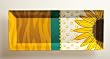 Eco Bamboo Medium Tray, Sunflower Scape