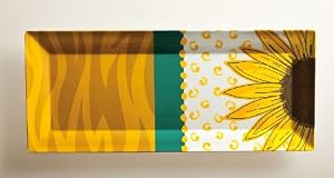 Eco Bamboo Medium Tray, Sunflower Scape