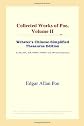 Collected Works of Poe, Volume II (Webster's Chinese-Simplified Thesaurus Edition)