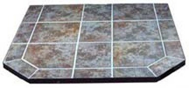 BY THE FIRE HEARTH PRODUCTS T-S40-IRONSTONE CERAMIC TILE HEARTH PAD