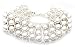 Sterling Silver 3-Row Beaded Bracelet, 7.5