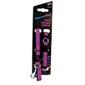 Hem and Boo Stars Pink on Purple Puppy Collar and Lead Set Collar 3/8" x 8-12"/20-30cm, Lead 48"/120cm
