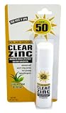 Solar Sense Clear Zinc Stick for Face & Lips, SPF 50, Green Tea & Aloe .45 oz (13 g)