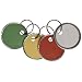 Avery Assorted Split Ring Metal Rim Key Tag , 1-1/4 Inches, Pack of 50 (11-026)