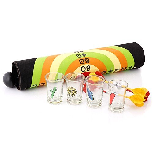2 Games in 1 Valance Type Dart Game Wine Tool Set Infernal Target by PSK limited-image