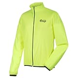 Coupe-vent déperlant jaune fluo