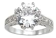 925 Sterling Silver Brilliant Cut CZ Ring