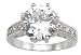 925 Sterling Silver Brilliant Cut CZ Ring