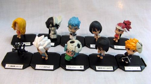 Bleach: Arrancar & Beach Shinigami Chibi Figures 10pcs