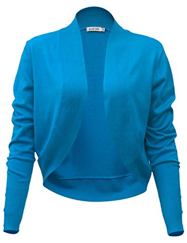 JUESE 1950's Evening Party Style Long Sleeve Shrug Bolero