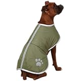 Zack & Zoey Polyester Nor'easter Dog Blanket Coat, X-Large, Chive