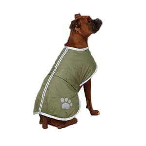 Zack & Zoey Polyester Nor'easter Dog Blanket Coat, XX-Large, Chive