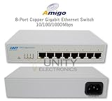 Amigo / 3Net 8-Port 10/100/1000 Copper Gigabit Ethernet Switch, ALS-2008T, Retail