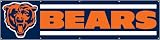 Chicago Bears 8 Foot Applique and Embroidered Banner NFL Football Fan Shop Sports Team Merchandise