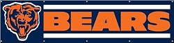 Chicago Bears 8 Foot Applique and Embroidered Banner NFL Football Fan Shop Sports Team Merchandise