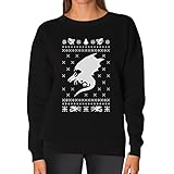 TeeStars - Big White Dragon Ugly Christmas Sweater Xmas Apparel Women Sweatshirt