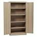 Edsal RTA7005TN 36-Inch Wide by 24-Inch Deep by 72-Inch High Steel Four Shelf Commercial Storage Cabinet, Tan