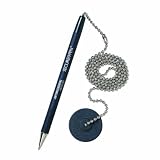 MMF Industries Secure-A-Pen Ballpoint Counter Pen with Base, Black Ink, Medium (28904)