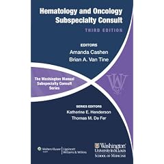 Click here to buy The Washington Manual of Hematology and Oncology Subspecialty Consult (Washington... by Amanda F. Cashen and Brian Van Tine.
