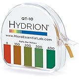 Hydrion QT-10 Papers Quaternary Ammonium Sanitizer Single Roll TEST KIT - Use with Steramine & Other Quaternary Sanitizers 0 - 400 ppm