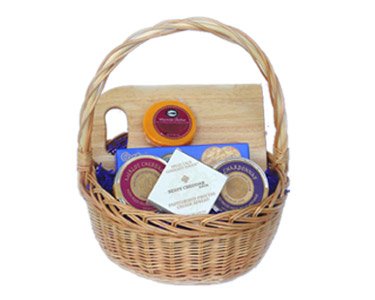 Cheese and Crackers Gift Basket by Warm Sentiments