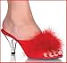 Marabou High Heels 3 inch High Heel Shoes White, 9