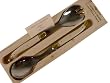 Laguiole French 2 piece salad server set in gift box French import,Ivory