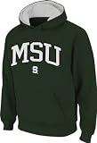 Michigan State Spartans Dark Green Tackle Twill Big Autumn Hooded Sweatshirt
