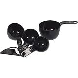 KitchenAid 4-Piece Measuring Cup Set with Scraper, Black
