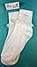 Simply Charming Girls White Lace Socks with Crosses Size 7-8.5
