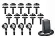 Malibu Outdoor Lighting Kit with Ten Path Lights, Four FloodLights, and 60-Watt Power Pack, Black #LX19414T