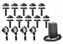 Intermatic LX19414T Malibu Outdoor Lighting Kit with Ten Path Lights, Four FloodLights, and 60-Watt Power Pack, Black