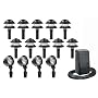 Malibu Outdoor Lighting Kit with Ten Path Lights, Four FloodLights, and 60-Watt Power Pack, Black #LX19414T