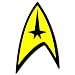 Search : Star Trek car bumper sticker decal 3" x 5"