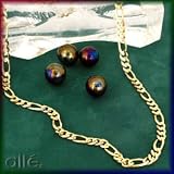 14K 6.3MM 3+1 Concave Figaro Necklace