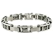Stainless Steel Bracelet Mens Heavy Link Chain Design Polish Finish by Bucasi