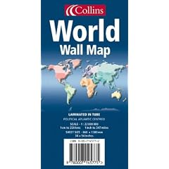 World Wall Map: Political: Atlantic Centred (World Maps)