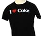 Coca Cola I Heart Coke Mens Vintage T-shirt by Mighty Fine