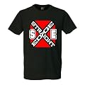 Straight Edge Flagge T-Shirt Vegan, Hardcore, Punk, XXX "Schwarz"