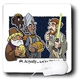 Rich Diesslins Cartoon Days of Christmas TCDC - Tim Ellis Cartoon about Christmas Magi and Starwars Jedi - Mouse Pads