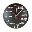 DCI Pop Quiz Wall Clock, Matte Black