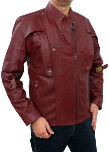 Chris Pratt Guardians Jacket Costume Dark Red Maroon S