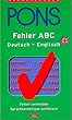 Fehler ABC, Deutsch-Englisch