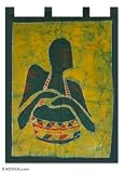 Review Novica  / Batik wall hanging, 'African Drum'